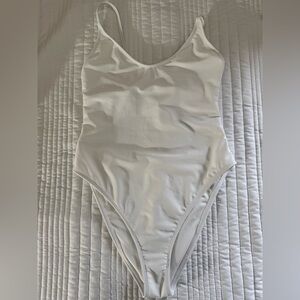 Wild Fable Women's White One-Piece Swimsuit